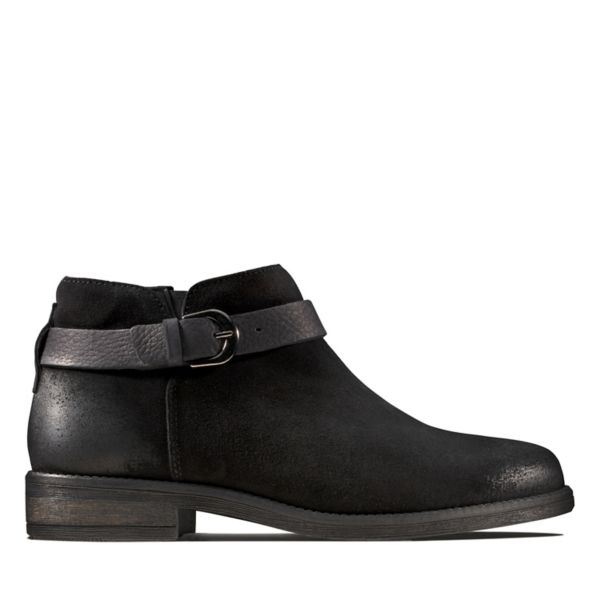 Clarks Womens Demi Tone Ankle Boots Black | UK-6917480